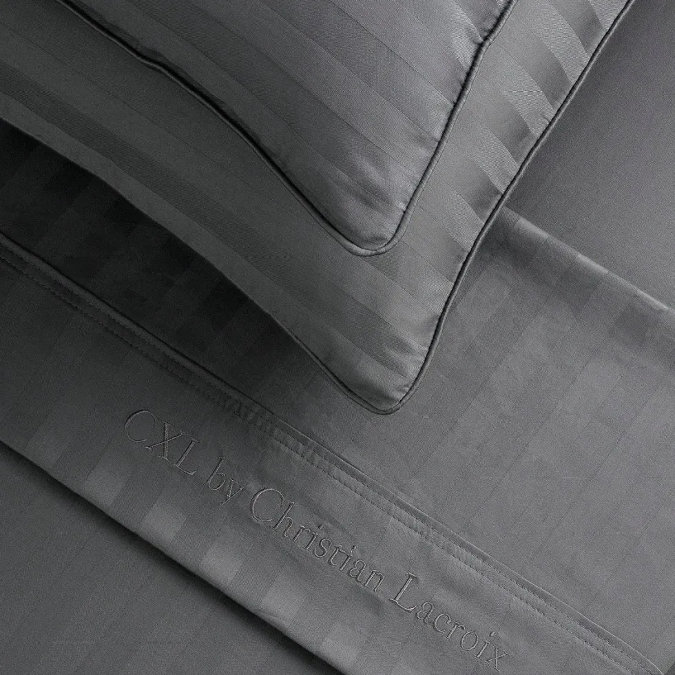 ensemble_de_draps_satin_d_2-46.webp Ensemble de draps satin de coton - rayures tissé Jacquard - Gris foncé*CXLbyChristianLacroix Sale