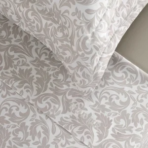 Ensemble de draps satin de coton - Damask Floralia Taupe*Rodier Discount