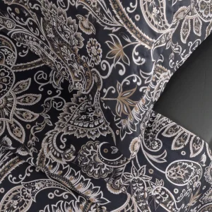 Ensemble de draps satin de coton - Paisley Gris / Taupe*Chevignon Clearance