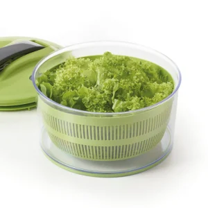 Essoreuse à salade à levier vert/gris avec bouton stop et blocage de sécurité 24 x 13 cm, 4.7L*Brandt Fashion