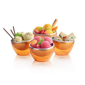 FROSTY CUPS - Pour vos aliments froids ou congelés - SUNNY ORANGE*Sanodegusto Fashion