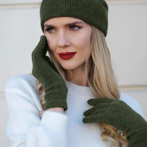 Gants cachemire - Vert foncé*CXLbyChristianLacroix Discount