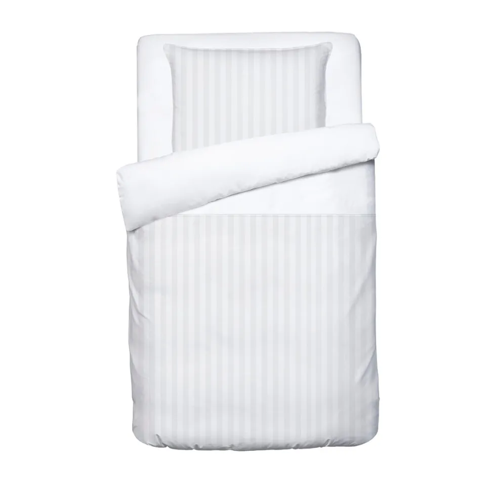 housse_de_couette__taie_d_0-21.webp Housse de couette + taie d'oreiller bébé en satin de coton - rayure tissé Jacquard Blanc*CXLbyChristianLacroix Online