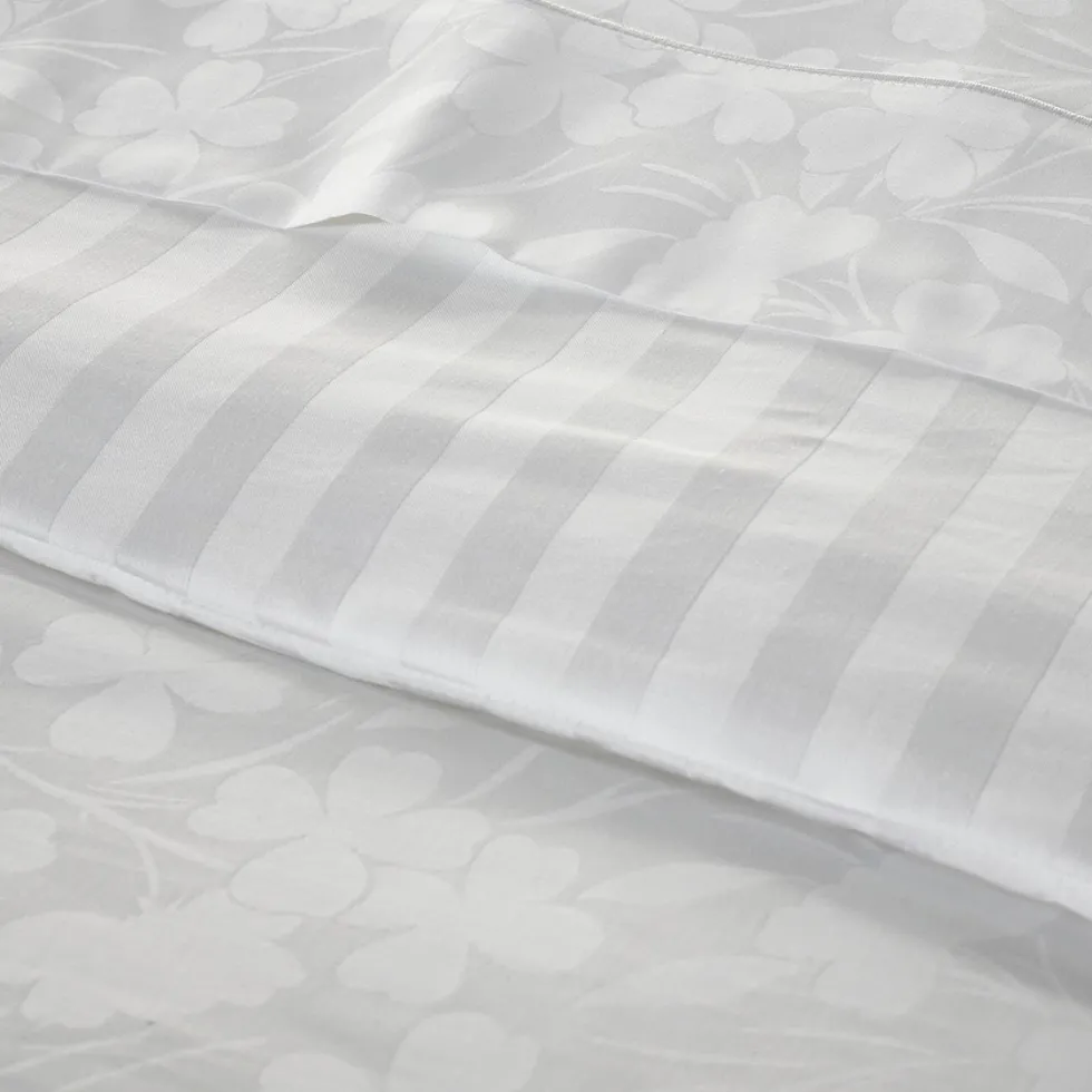 housse_de_couette__taie_d_3-15.webp Housse de couette + taie d'oreiller bébé satin de coton - tisse Jacquard - Petites Fleurs blanc*Cacharel Clearance