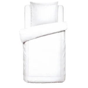Housse de couette + taie(s) d'oreiller satin de coton - Nice Blanc / Blanc*Rodier Online