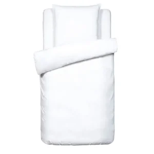 Housse de couette + taie(s) satin de coton - Canards Evy Blanc*Chevignon Discount