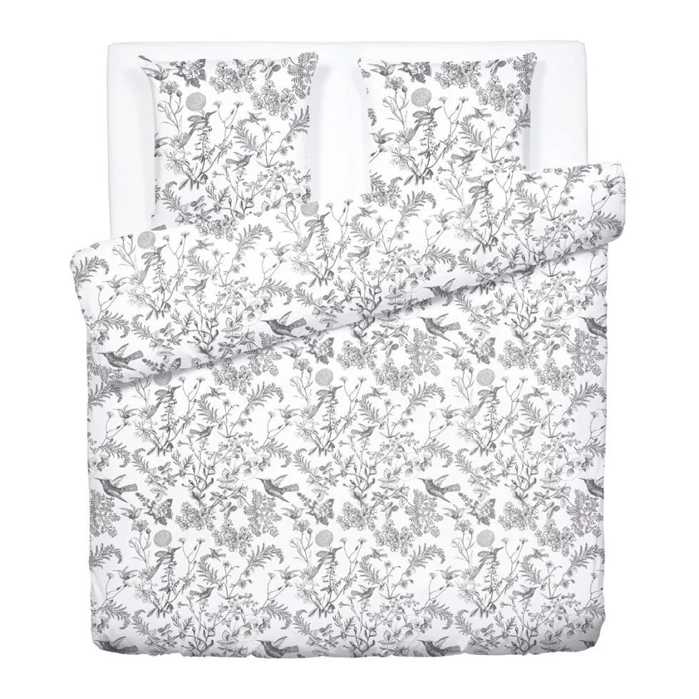 housse_de_couette__taies__0-139.webp Housse de couette + taie(s) d'oreiller satin de coton - Colibri Floral Noir gris*Maison Héritage Online