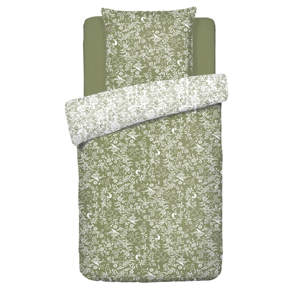 housse_de_couette__taies__0-16.webp Housse de couette + taie(s) satin de coton - Birds Vert olive*Cacharel Best