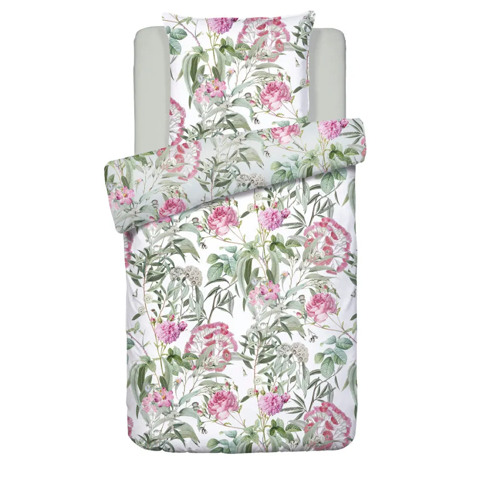 housse_de_couette__taies__0-179.webp Housse de couette + taie(s) satin de coton Jardin de Roses - Vert Thym / Blanc*Cacharel Best