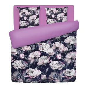 Housse de couette + taie(s) d'oreiller satin de coton - Peonia Rose*Rodier Fashion