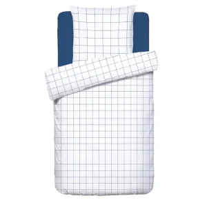 Housse de couette + taie(s) d'oreiller satin de coton - Caren Blanc*Cacharel Fashion