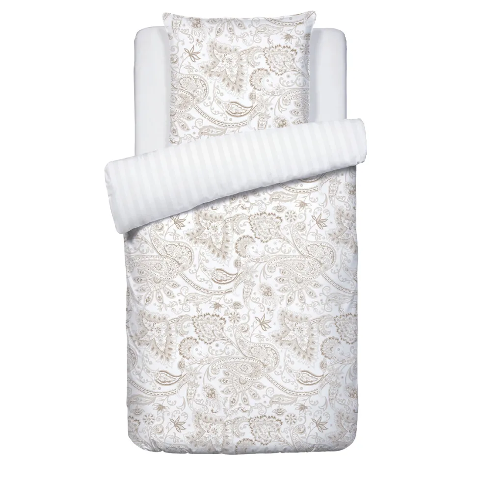 housse_de_couette__taies__0-195.webp Housse de couette + taie(s) d'oreiller satin de coton - Paisley Taupe*Chevignon Outlet