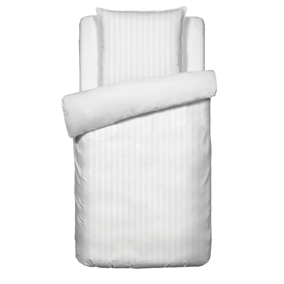 housse_de_couette__taies__0-199.webp Housse de couette + taie(s) d'oreiller satin de coton - rayure tissé Jacquard - Blanc*Chevignon Best