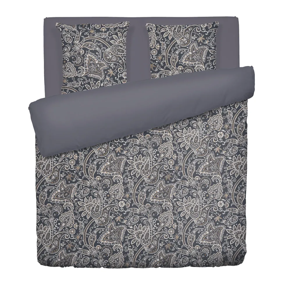 housse_de_couette__taies__0-206.webp Housse de couette + taie(s) d'oreiller satin de coton - Indienne Gris / taupe*Maison Héritage Best