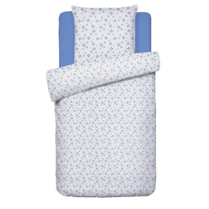 Housse de couette + taie(s) satin de coton - Mirabelle Blanc/bleu*Ines by Ines de la Fressange Best