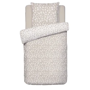 Housse de couette + taie(s) satin de coton - Les Yeux de Suzanne Taupe*Ines by Ines de la Fressange Discount