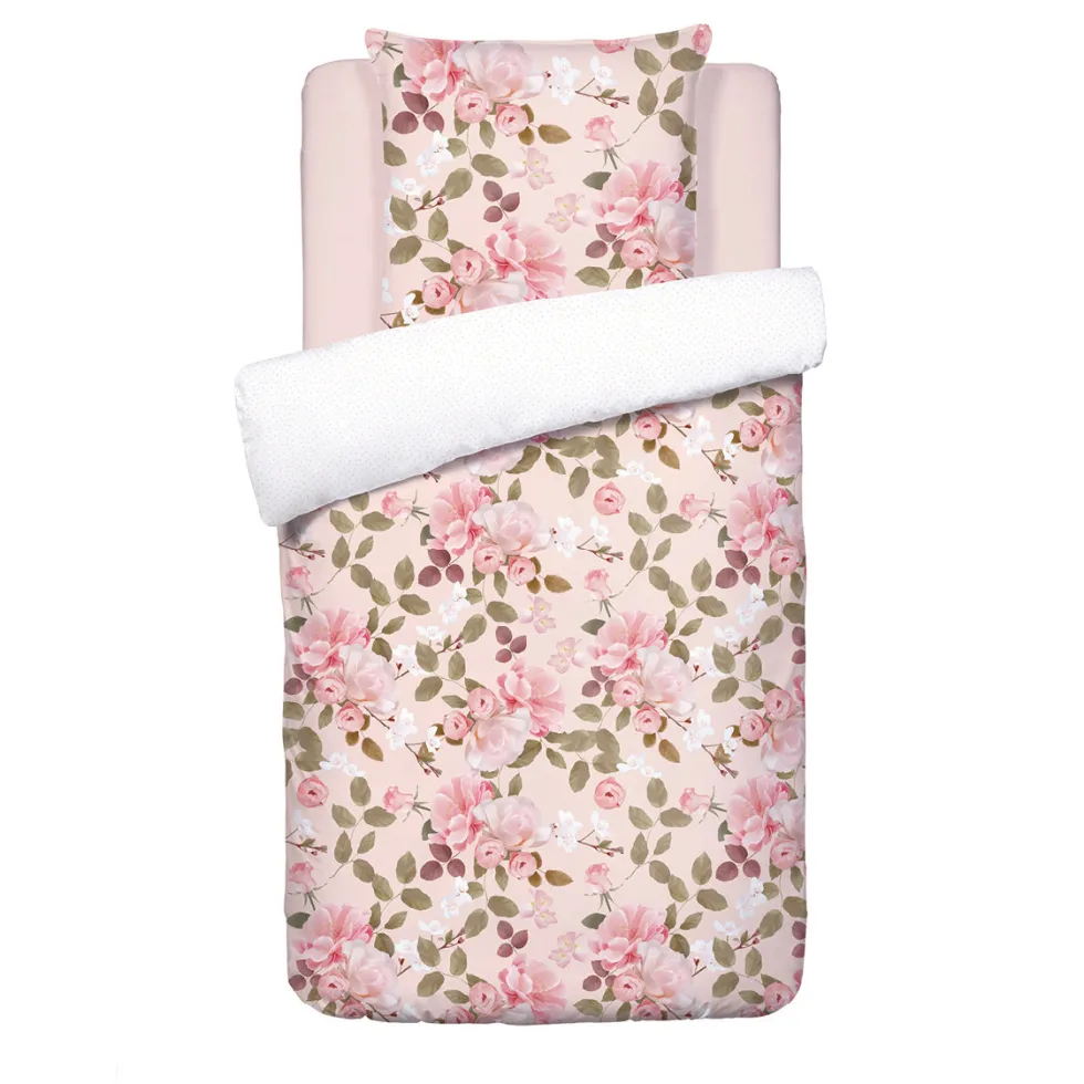 housse_de_couette__taies__0-23.webp Housse de couette + taie(s) d'oreiller satin de coton - Cerisier des Collines Rose*Cacharel Online