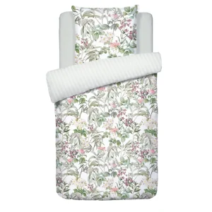 Housse de couette + taie(s) d'oreiller satin de coton - Rozas blanc*Rodier Clearance