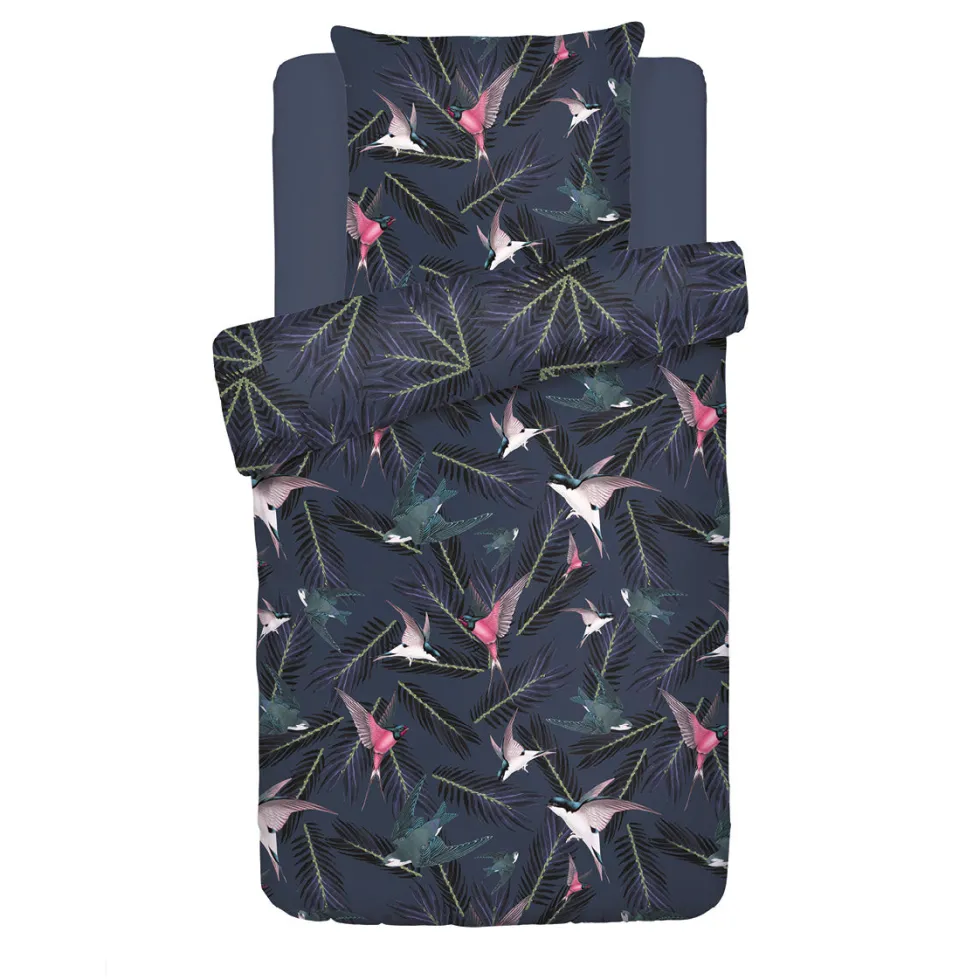 housse_de_couette__taies__0-51.webp Housse de couette + taie(s) d'oreiller satin de coton - Hirondelles Bleu*CXLbyChristianLacroix Online
