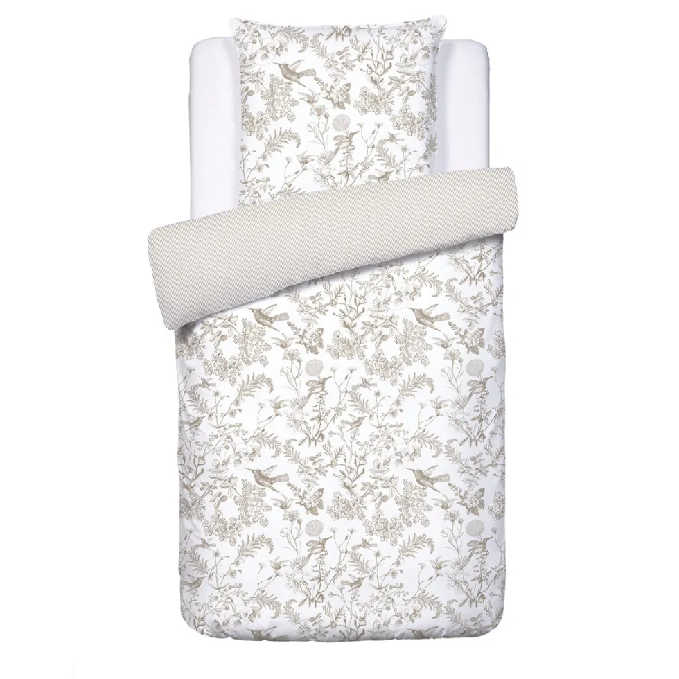 housse_de_couette__taies__0-6.webp Housse de couette + taie(s) d'oreiller satin de coton - Colibri floral Taupe*Maison Héritage New