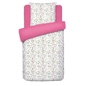Housse de couette + taie(s) d'oreiller satin de coton - Fleurs sauvages Blanc*Rodier Online