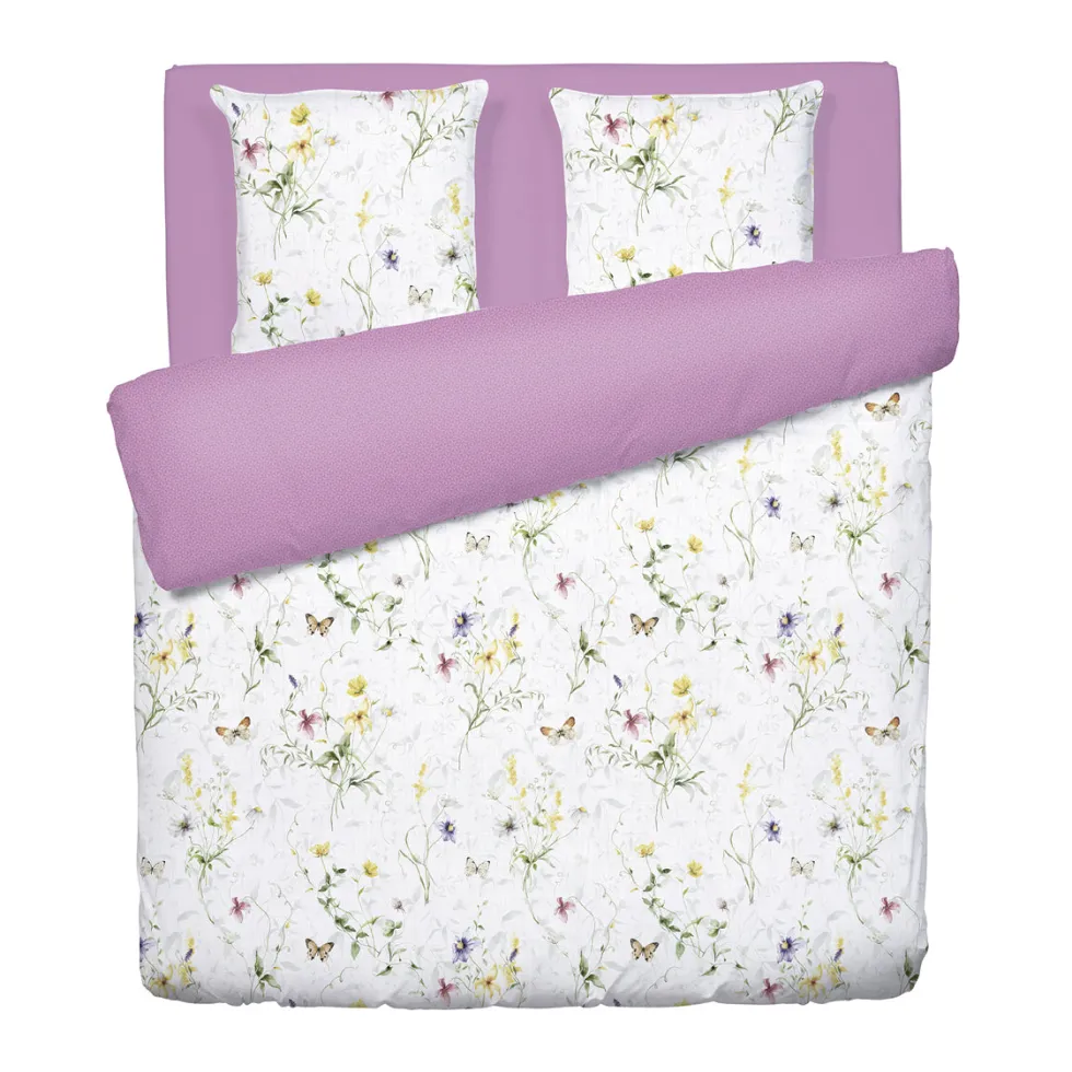 housse_de_couette__taies__0-87.webp Housse de couette + taie(s) satin de coton - Prairie de fleurs sauvages Blanc*Cacharel Fashion