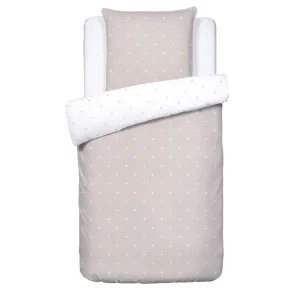 Housse de couette + taie(s) d'oreiller satin de coton - Canards Taupe*Chevignon New