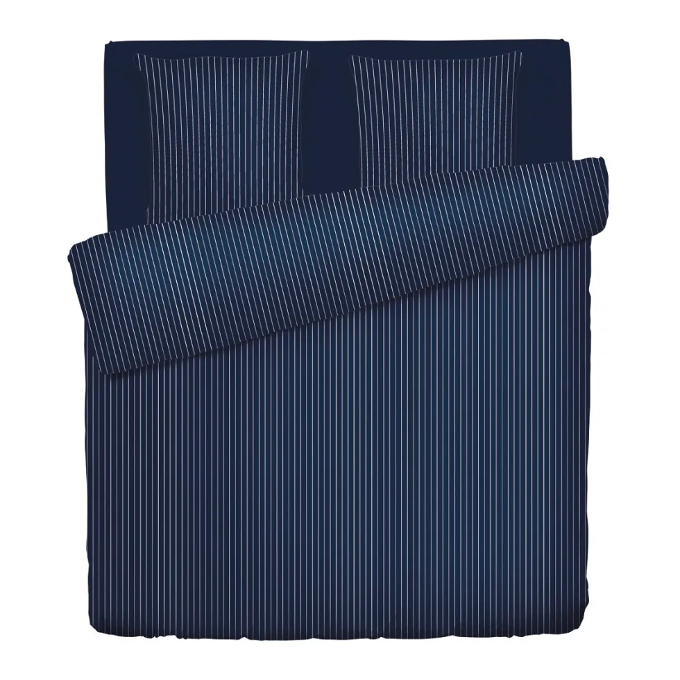 housse_de_couette__taies__1-118.webp Housse de couette + taie(s) satin de coton - Rayures classiques bleu foncé*Chevignon Hot
