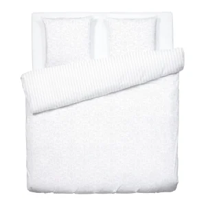 Housse de couette + taie(s) satin de coton - tissé Jacquard - Victorian Blanc*Chevignon Best