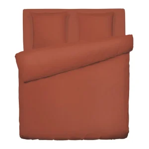 Housse de couette + taies coton lavé - Uni Orange*Chevignon Hot
