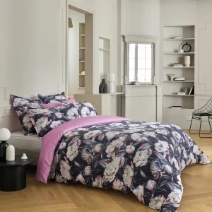 Housse de couette + taie(s) d'oreiller satin de coton - Peonia Rose*Rodier Fashion