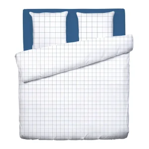 Housse de couette + taie(s) d'oreiller satin de coton - Caren Blanc*Cacharel Fashion