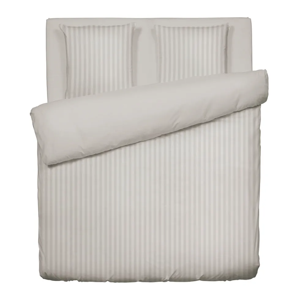 housse_de_couette__taies__1-198.webp Housse de couette + taie(s) d'oreiller satin de coton - rayure tissé Jacquard - Taupe*Chevignon Fashion