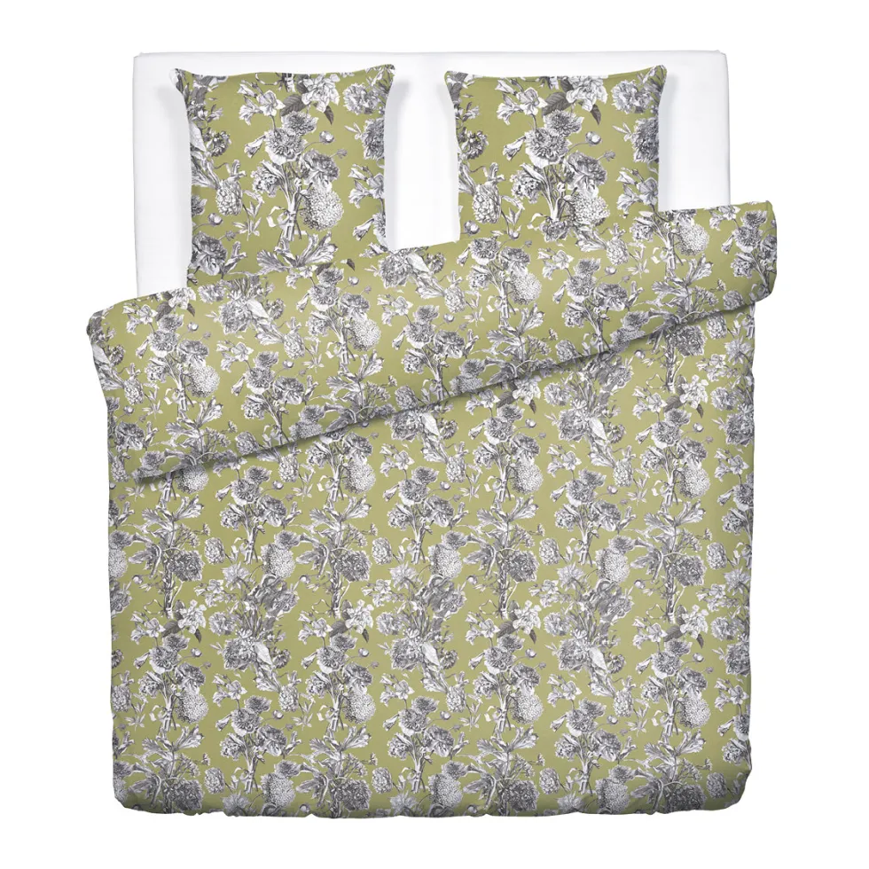 housse_de_couette__taies__1-201.webp Housse de couette + taie(s) d'oreiller satin de coton - Jardin Botanique Vert*Maison Héritage Online