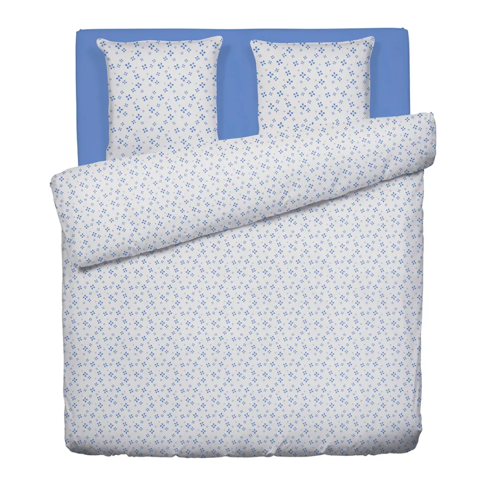 housse_de_couette__taies__1-216.webp Housse de couette + taie(s) satin de coton - Mirabelle Blanc/bleu*Ines by Ines de la Fressange Best