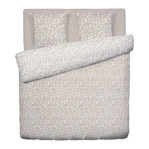 Housse de couette + taie(s) satin de coton - Les Yeux de Suzanne Taupe*Ines by Ines de la Fressange Discount