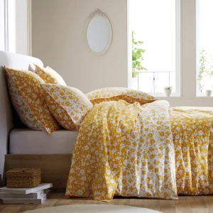 Housse de couette + taie(s) satin de coton - Les Yeux de Suzanne Jaune*Ines by Ines de la Fressange Hot