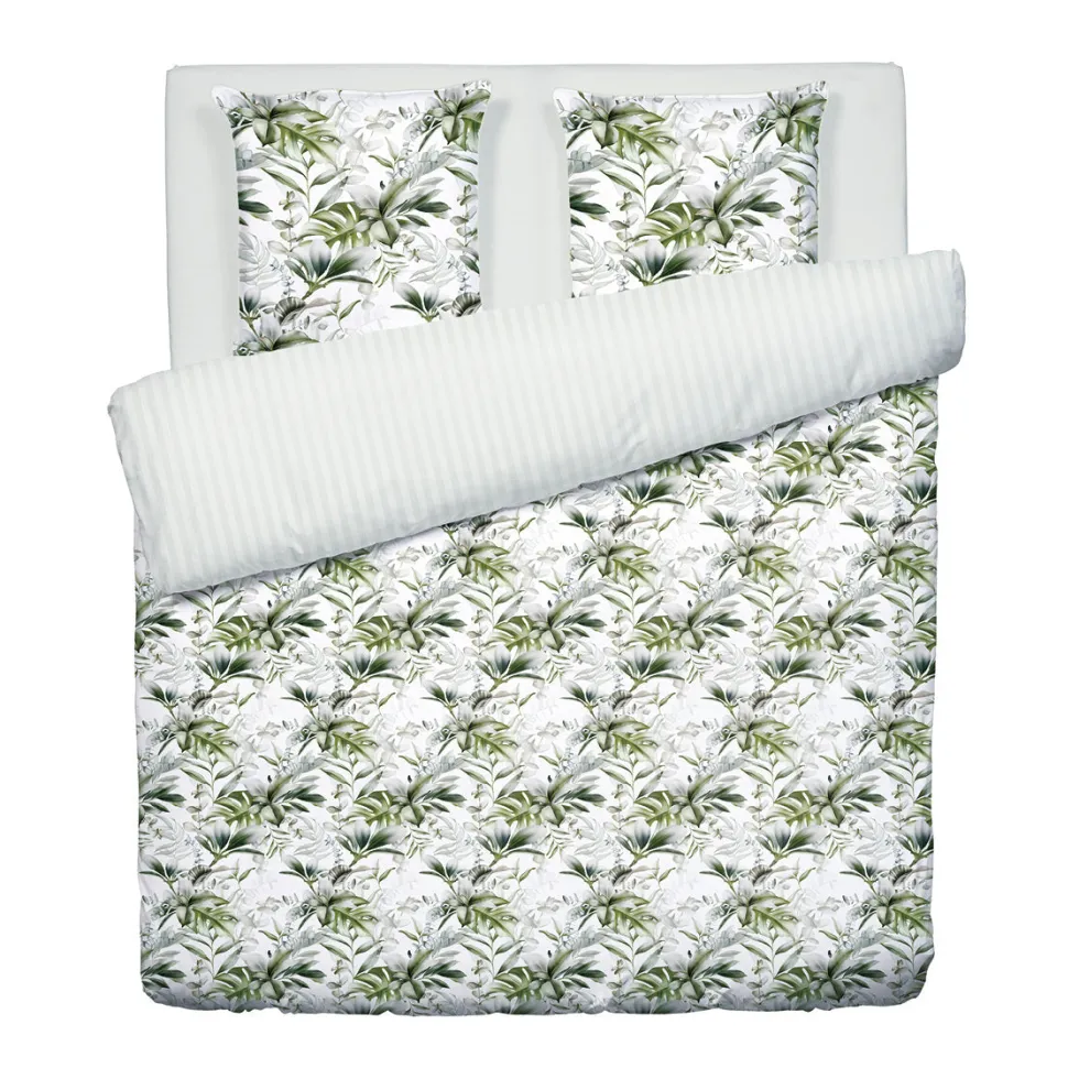 housse_de_couette__taies__1-235.webp Housse de couette + taie(s) d'oreiller satin de coton - Jardin Exotique blanc*Maison Héritage Online