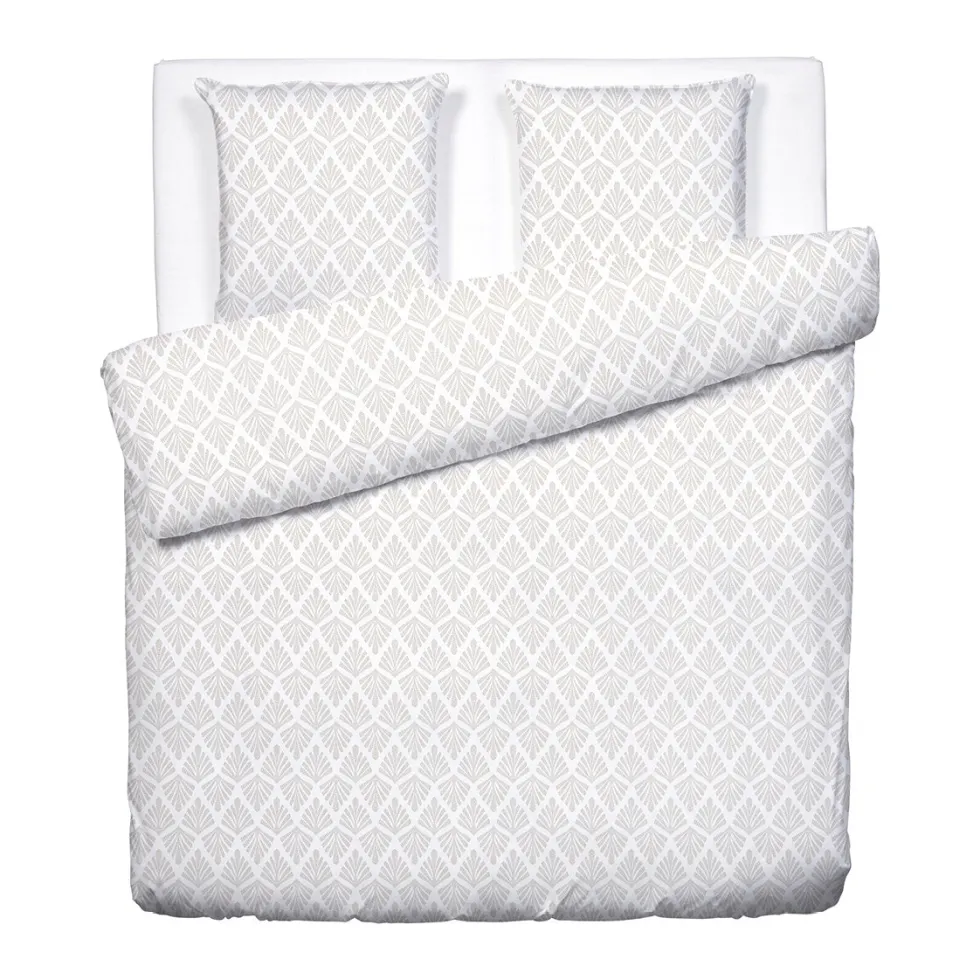 housse_de_couette__taies__1-70.webp Housse de couette + taie(s) d'oreiller satin de coton - Harmonie végétale Blanc / Blanc*Ines by Ines de la Fressange Best