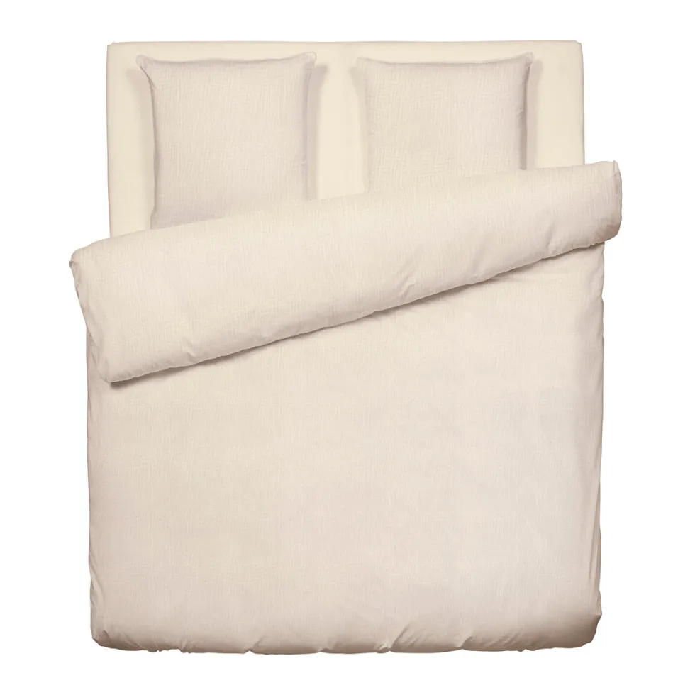 housse_de_couette__taies__1-95.webp Housse de couette + taie(s) d'oreiller gaze de coton - Uni Taupe*Ines by Ines de la Fressange Clearance