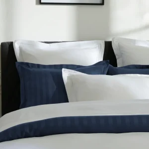 Housse de couette + taie(s) d'oreiller satin de coton - Saint-Tropez Blanc / Blanc*Chevignon Discount