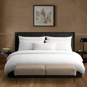 Housse de couette + taie(s) satin de coton - Canards Evy Blanc*Chevignon Discount