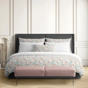 Housse de couette + taie(s) satin de coton - Prairie Fleurie/Petit Pois Blanc*Ines by Ines de la Fressange Clearance