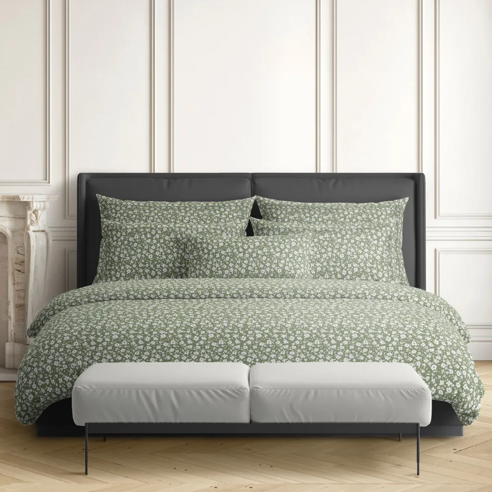 housse_de_couette__taies__2-213.webp Housse de couette + taie(s) satin de coton - Les Yeux de Suzanne Vert*Ines by Ines de la Fressange Fashion