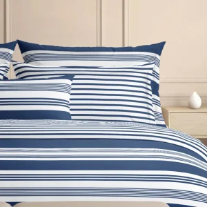 Housse de couette + taie(s) satin de coton Alizée Bleu*Ines by Ines de la Fressange Hot