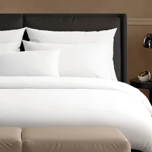 Housse de couette + taie(s) satin de coton - Canards Evy Blanc*Chevignon Discount
