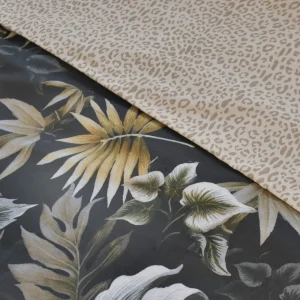 Housse de couette + taie(s) satin de coton - Esprit Jungle Khaki*Chevignon Best