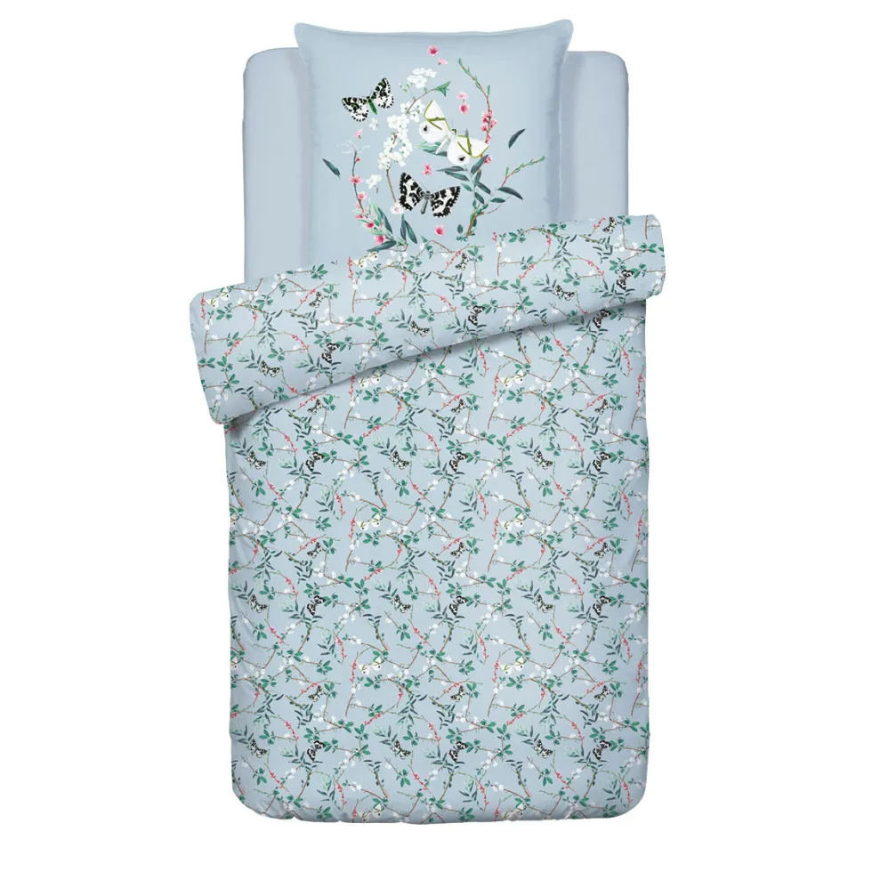 housse_de_couette__taies__3-172.webp Housse de couette + taie(s) satin de coton Buddleia Small - Bleu Sarcelle*Cacharel Clearance