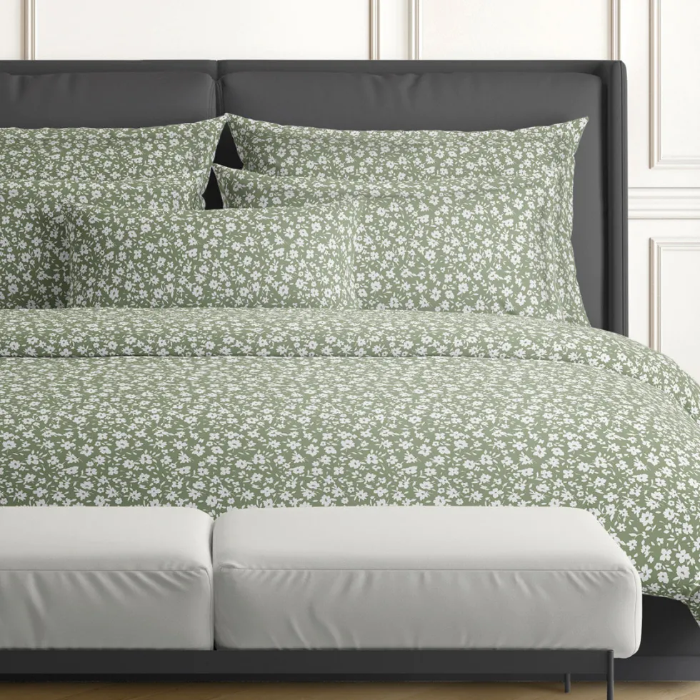 housse_de_couette__taies__3-212.webp Housse de couette + taie(s) satin de coton - Les Yeux de Suzanne Vert*Ines by Ines de la Fressange Fashion