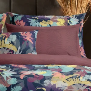 Housse de couette + taie(s) d'oreiller satin de coton - Tanzanie Prune*CXLbyChristianLacroix Best